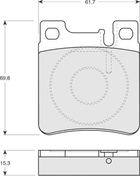 Akebono AN-574K - Kit pastiglie freno, Freno a disco autozon.pro