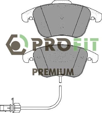 Profit 5005-4045 - Kit pastiglie freno, Freno a disco autozon.pro