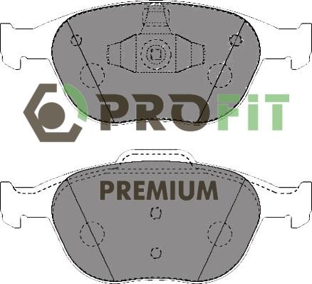 Profit 5005-1568 - Kit pastiglie freno, Freno a disco autozon.pro