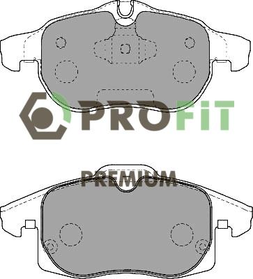 Profit 5005-1520 - Kit pastiglie freno, Freno a disco autozon.pro