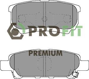 Profit 5005-1839 - Kit pastiglie freno, Freno a disco autozon.pro