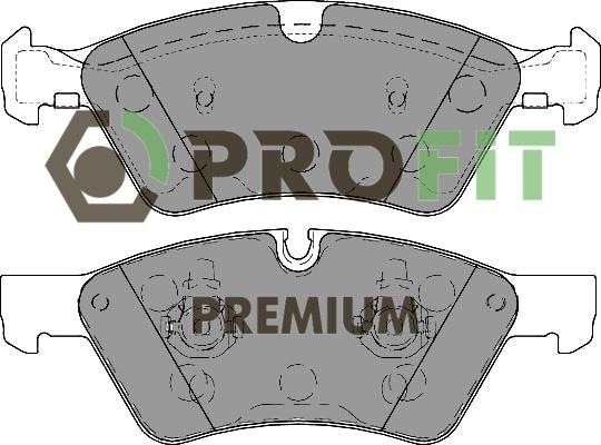 Profit 5005-1830 - Kit pastiglie freno, Freno a disco autozon.pro