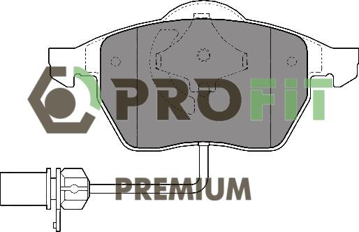 Profit 5005-1323 - Kit pastiglie freno, Freno a disco autozon.pro