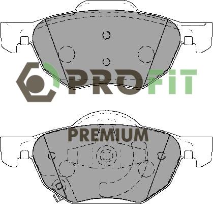 Profit 5005-1704 - Kit pastiglie freno, Freno a disco autozon.pro