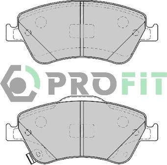 Profit 5000-4046 - Kit pastiglie freno, Freno a disco autozon.pro