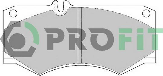 Profit 5000-0239 - Kit pastiglie freno, Freno a disco autozon.pro