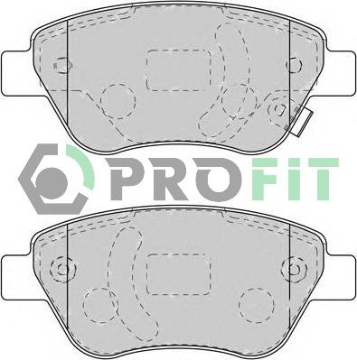 Profit 5000-1920 - Kit pastiglie freno, Freno a disco autozon.pro