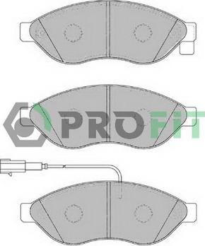 Profit 5000-1923 - Kit pastiglie freno, Freno a disco autozon.pro