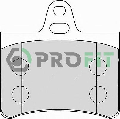 Profit 5000-1413 - Kit pastiglie freno, Freno a disco autozon.pro