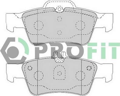 Profit 5000-1526 - Kit pastiglie freno, Freno a disco autozon.pro