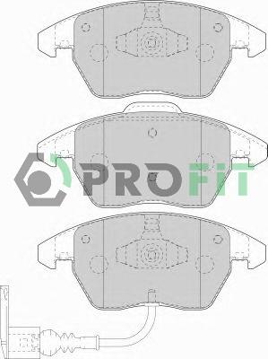 Profit 5000-1641 C - Kit pastiglie freno, Freno a disco autozon.pro