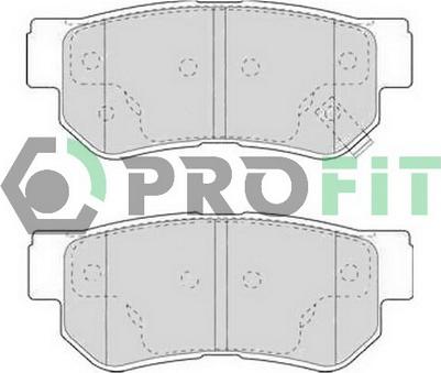 Profit 5000-1606 - Kit pastiglie freno, Freno a disco autozon.pro