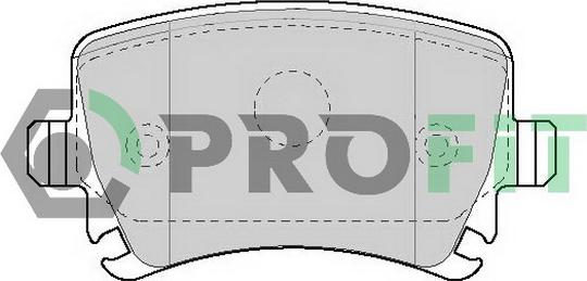 Profit 5000-1636 C - Kit pastiglie freno, Freno a disco autozon.pro