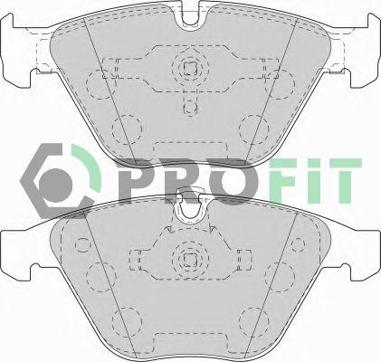 Profit 5000-1628 C - Kit pastiglie freno, Freno a disco autozon.pro