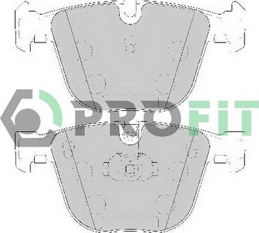 Profit 5000-1672 C - Kit pastiglie freno, Freno a disco autozon.pro