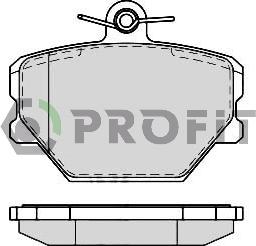 Profit 5000-1162 - Kit pastiglie freno, Freno a disco autozon.pro