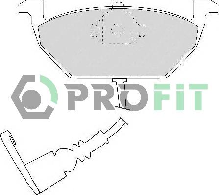 Profit 5000-1398 C - Kit pastiglie freno, Freno a disco autozon.pro