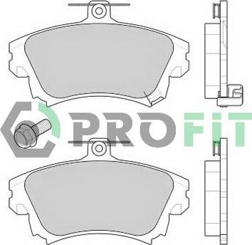 Profit 5000-1384 C - Kit pastiglie freno, Freno a disco autozon.pro