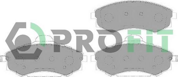 Profit 5000-1737 - Kit pastiglie freno, Freno a disco autozon.pro