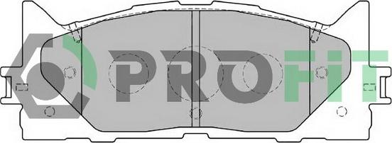 Profit 5000-2014 C - Kit pastiglie freno, Freno a disco autozon.pro