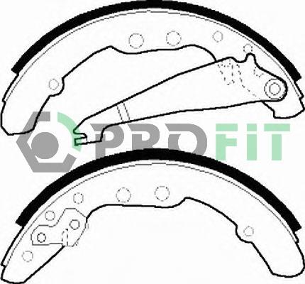 Profit 5001-0409 - Kit ganasce freno autozon.pro