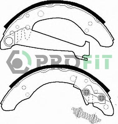 Profit 5001-0408 - Kit ganasce freno autozon.pro