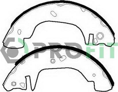 Profit 5001-0542 - Kit ganasce freno autozon.pro