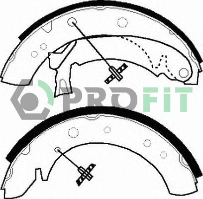 Profit 5001-0513 - Kit ganasce freno autozon.pro