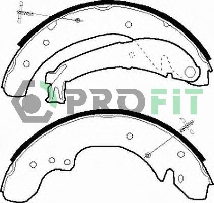 Profit 5001-0534 - Kit ganasce freno autozon.pro