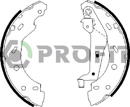 Profit 5001-0614 - Kit ganasce freno autozon.pro