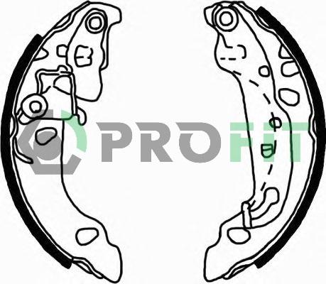 Profit 5001-0636 - Kit ganasce freno autozon.pro