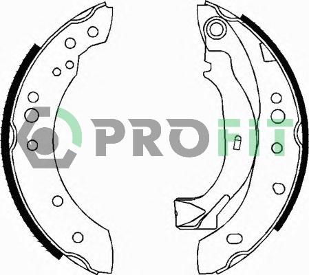 Profit 5001-0626 - Kit ganasce freno autozon.pro