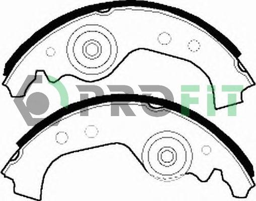 Profit 5001-0027 - Kit ganasce freno autozon.pro