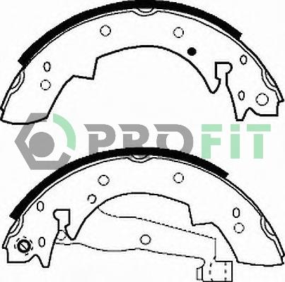 Profit 5001-0173 - Kit ganasce freno autozon.pro