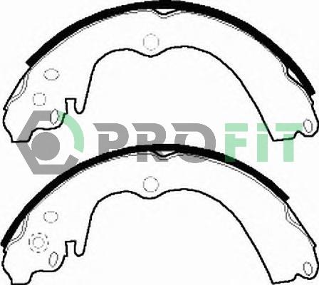 Profit 5001-0339 - Kit ganasce freno autozon.pro