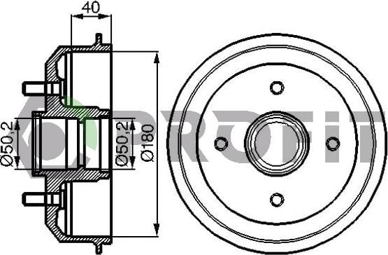 Profit 5020-0022 - Tamburo freno autozon.pro