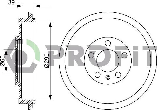 Profit 5020-0078 - Tamburo freno autozon.pro