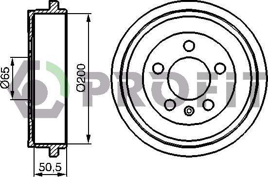 Profit 5020-0077 - Tamburo freno autozon.pro