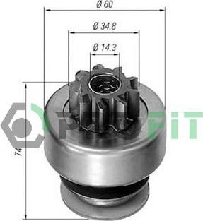 Profit 1910-8354 - Pignone, Motorino d'avviamento autozon.pro