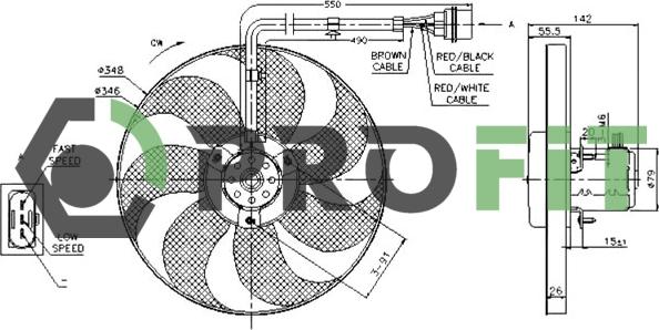 Profit 1850-0006 - Ventola, Raffreddamento motore autozon.pro