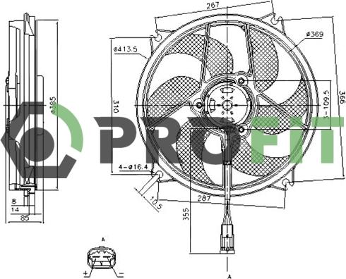 Profit 1850-0016 - Ventola, Raffreddamento motore autozon.pro