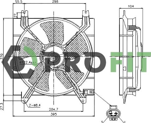 Profit 1850-0027 - Ventola, Raffreddamento motore autozon.pro