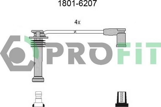 Profit 1801-6207 - Kit cavi accensione autozon.pro