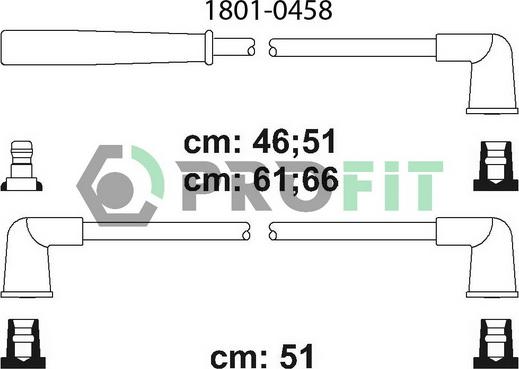 Profit 1801-0458 - Kit cavi accensione autozon.pro