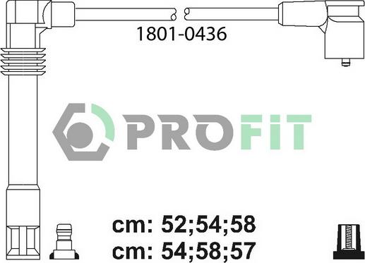 Profit 1801-0436 - Kit cavi accensione autozon.pro