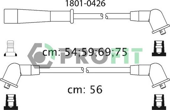 Profit 1801-0426 - Kit cavi accensione autozon.pro