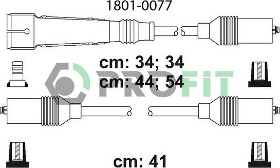 Profit 1801-0077 - Kit cavi accensione autozon.pro