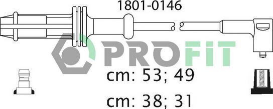 Profit 1801-0146 - Kit cavi accensione autozon.pro