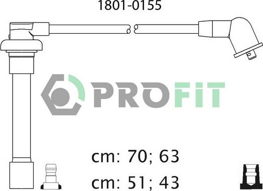 Profit 1801-0155 - Kit cavi accensione autozon.pro