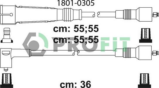 Profit 1801-0305 - Kit cavi accensione autozon.pro